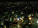 名古屋駅周辺の夜景。いやぁ、ほんと、都会だ。