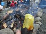 焚き火会では、芋やら玉ねぎやらリンゴやらバナナやら、いろいろ焼いて楽しみました！