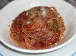 夕飯は、行きつけイタリアン。特別メニューの「甘いスパゲティ」で大満足