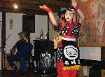 津軽三味線と踊り。伝統ってすばらしい。踊り子のまいちゃんは15歳