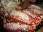 海開けのオホーツクの毛蟹。身がびっしり
