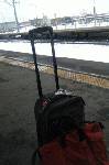 空港へ向かう電車の中で飛行機に乗れないことが確定し、恵庭駅から折り返す。しくしく