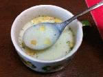 東京の寒い朝。長女が生姜入りのポタージュスープを作ってく:れた(幸)